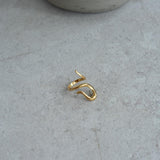 Gold Dainty Abstract Snake Ring
