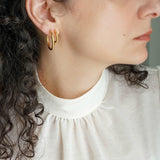 Classic Gold Open Hoop Earrings