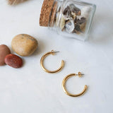 Classic Gold Open Hoop Earrings