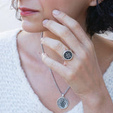 Silver Snake Stamp Signet Ring