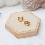 Gold Double Hoop Earrings