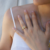 Gold Black/Turquoise/Burgundy Rising Sun Ring