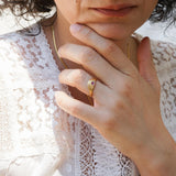 Gold Black/Turquoise/Burgundy Rising Sun Ring