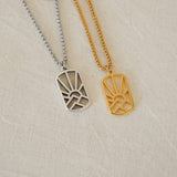 Gold Spiritual Sun necklace