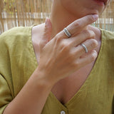 Silver Ethnic Band Ring