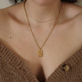 Gold Spiritual Sun necklace