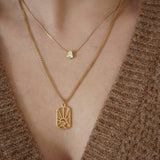 Gold Spiritual Sun necklace