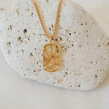 Gold Spiritual Sun necklace