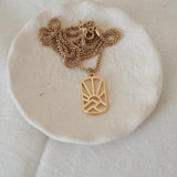 Gold Spiritual Sun necklace