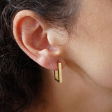 Square Gold Hoop Earrings
