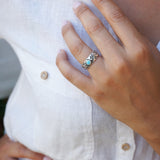 Silver Floral-Pattern Engraved Band Ring