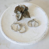 Classic Silver Medium Hoop Earrings