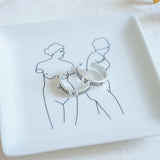 Silver Compass Symbols Ring