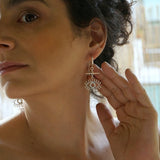 Ασημένιοι Κρίκοι με Μάτι