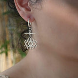 Ασημένιοι Κρίκοι με Μάτι