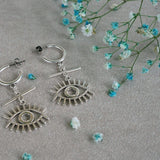 Ασημένιοι Κρίκοι με Μάτι