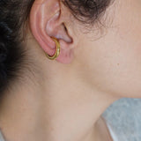Single Gold Large Ear Cuff
