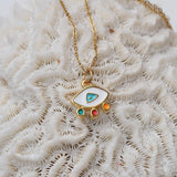Mini Gold Evil Eye Necklace