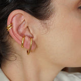 Single Gold Large Ear Cuff