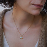 Mini Gold Evil Eye Necklace