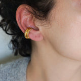 Single Gold Large Ear Cuff