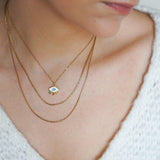 Mini Gold Evil Eye Necklace