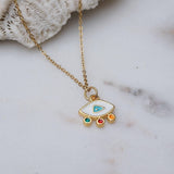 Mini Gold Evil Eye Necklace