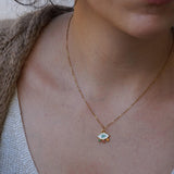 Mini Gold Evil Eye Necklace