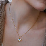 Mini Gold Evil Eye Necklace