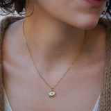Mini Gold Evil Eye Necklace