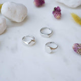 Silver Classic Rhombus Signet Ring