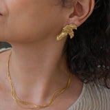 Large Flower Stud Earrings