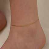 Gold Cobra Chain Anklet