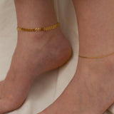 Gold Cobra Chain Anklet