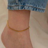 Gold Cobra Chain Anklet