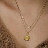 Mini Gold Evil Eye Necklace