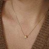 Mini Gold Evil Eye Necklace