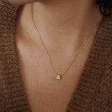 Mini Gold Evil Eye Necklace