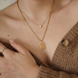 Mini Gold Evil Eye Necklace