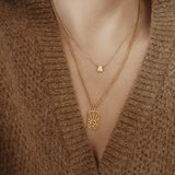 Mini Gold Evil Eye Necklace