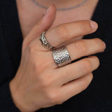 Silver Hammered Ring