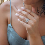 Silver Ethnic Rhombus Ring