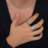 Silver Hammered Ring