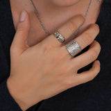 Silver Hammered Ring
