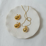 Gold Bold Drop Necklace