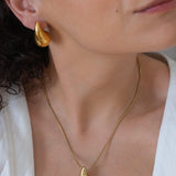 Gold Bold Drop Necklace