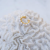 Gold Ear Cuff with Pearls