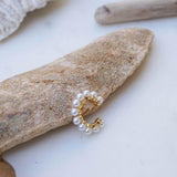 Gold Ear Cuff with Pearls