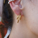 Gold Ear Cuff with Pearls