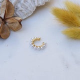 Gold Ear Cuff with Pearls